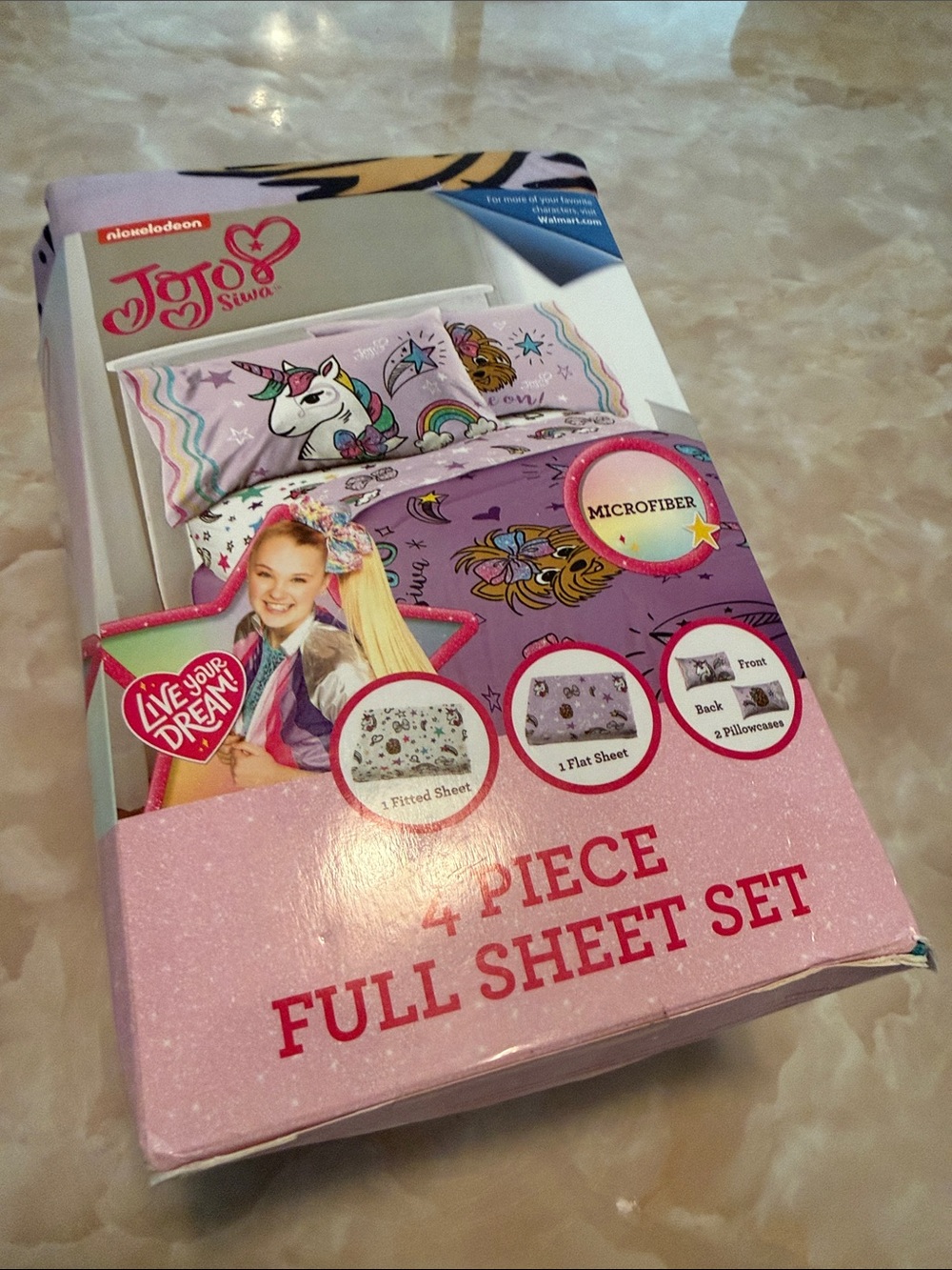 JoJo Siwa Unicorn Bedding Set - Purple, Pink & White